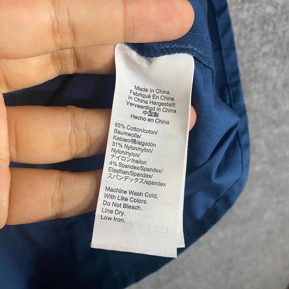 Universal Standard x J. Crew Mini Dress XS Blue Drop Waist Short Sleeve Preppy - Picture 10 of 10